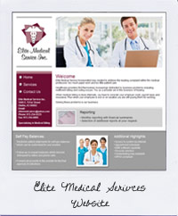 Elite Medical Services website